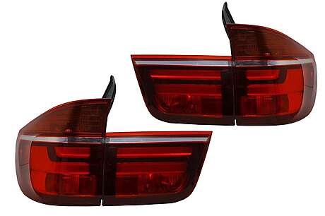 LED Taillights suitable for BMW X5 E70 (2007-2010) Light Bar LCI Facelift Design
