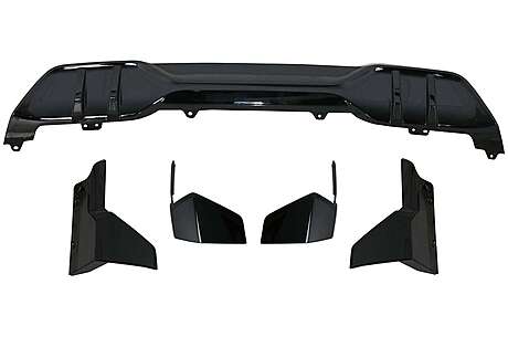 Aero Body Kit Front Bumper Lip and Air Diffuser suitable for BMW X5 G05 2018-2022 M Design Piano Black
