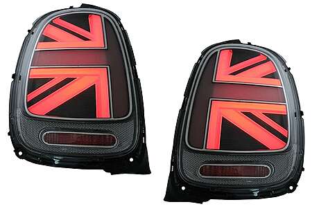 Taillights suitable for MINI ONE F55 F56 F57 3D 5D Convertible (2014-2018) JCW Design Silver