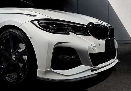 Front bumper spoiler 3D Design 3D-3101-32011 for BMW G20 M-Sport (original, Japan)