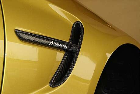 Inserts in the front fenders (carbon) Hamann 10F82215-SATZ BMW M4 F82 (original, Germany)